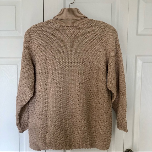 Vintage cotton knit Roll Neck sweater - Picture 7 of 11